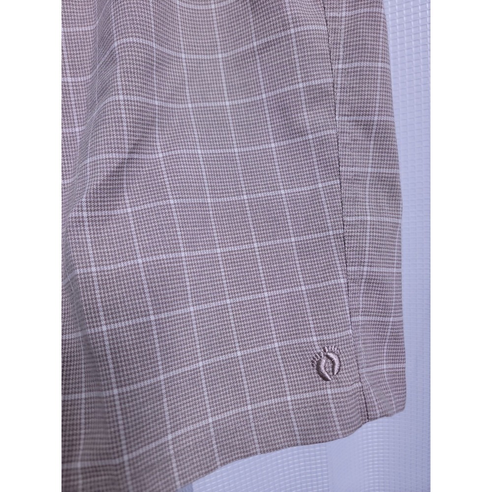 Hang Ten Beige Plaid Hybrid Casual Board Shorts Men's size 30 - Picture 4 of 9